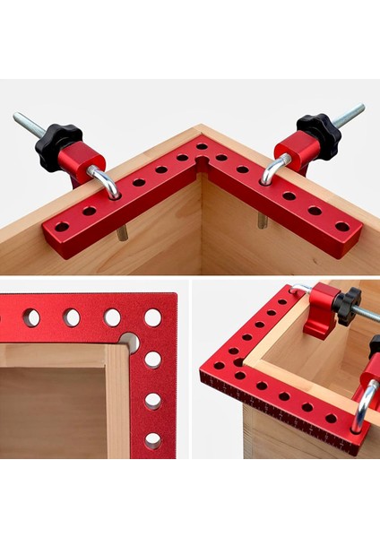 3 Parça 120MM Ağaç Işleme Dik Açılı Fikstür Seti Sağ Açılı Sabitleme Kelepçesi L-Şekilli Yardımcı Armatür (Yurt Dışından)