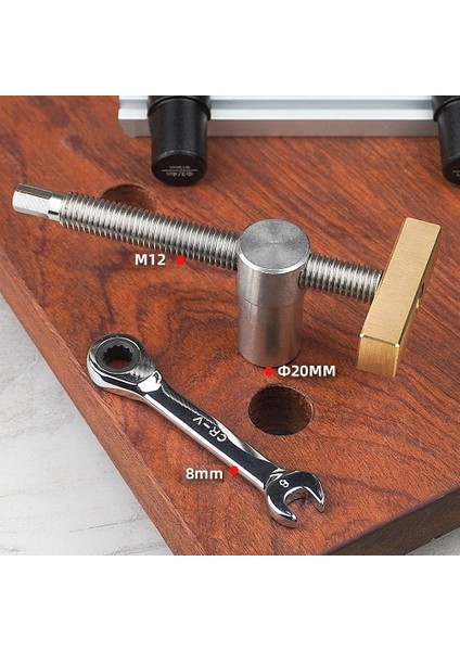 1 Adet Ağaç Işleme Masaüstü Hızlı Sabit Klip Pirinç Çerçeve Masaüstü 20 mm Delik Ağaç Işleme Bankları Doğrama Marangoz Aracı (Yurt Dışından) fiyatları