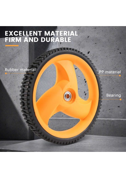 Husqvarna Mcculloch Için 293 mm Çim Biçme Makinesi Arka Tekerlek 5324035-09, 5324327-49, 532403509, 532432749 (Yurt Dışından)