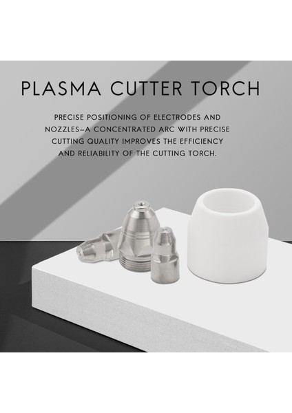 30 Adet P80 Plazma Kesim Sarf Malzemeleri Kiti, Plazma Memesi, Elektrot, P-80 Kesme Plazma Kesme Makinası Torch 1.5mm (Yurt Dışından)