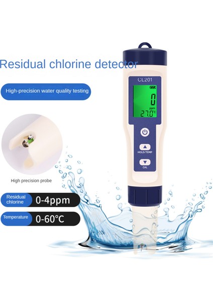 Klor Test Kalemi 2'si 1 Arada Su Kalitesi Test Cihazı Akvaryum Yüzme Havuzu Için Ölçüm (Yurt Dışından) fırsatları