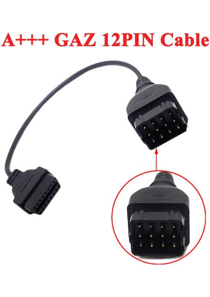 Renault Için Obd2 Konnektörü 12 Pin'den 16 Pin'e Adaptör Tanı Kablosu (Yurt Dışından)