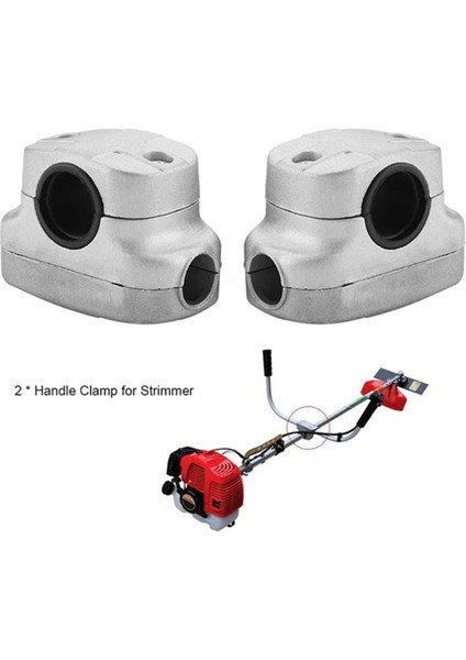 2 Adet Çim Biçme Makinesi Evrensel Saplı Kelepçe Sabit Braket Kelepçesi 26MM 28MM Düzeltici Çalı Kesici Boru Biçme Makinesi (Yurt Dışından)