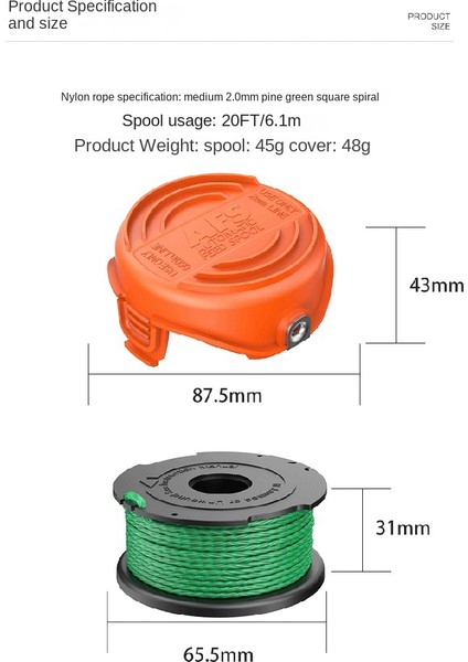 4 Adet Black + Decker Biçme Makinesi Aksesuarları Için Uygun A6486/90583594 Yedek Makara Kapağı (Yurt Dışından)