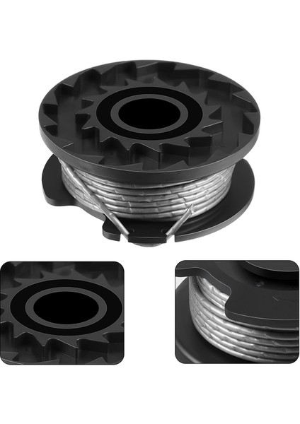 Bosch Easygrasscut 23, 26, 18, 18-230, 18-260, 18-26 Yedek Için 6 Paket F016800569 Iplik Giyotin Makarası ve Hattı (Yurt Dışından)