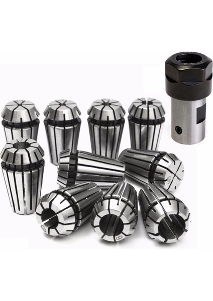 10 Adet ER16 Yaylı Pens 1 Adet Motor Şaftı 8mm Uzatma Çubuğu Tutucu Cnc Frezeleme Aleti Gravür Makinesi 1MM-10MM (Yurt Dışından)