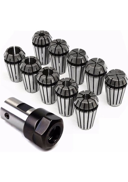10 Adet ER16 Yaylı Pens 1 Adet Motor Şaftı 8mm Uzatma Çubuğu Tutucu Cnc Frezeleme Aleti Gravür Makinesi 1MM-10MM (Yurt Dışından)