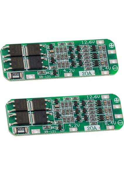 2 Adet 3s 20A Lityum Pil 18650 Şarj Cihazı Pcb Bms Koruma Levhası 18650 Li-Ion Pil Şarj Modülü 11.1V 12V 12.6V (Yurt Dışından)