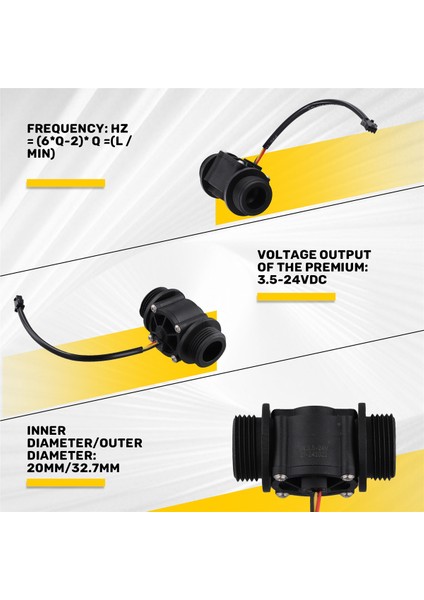 DN25 FS400A G1INCH Su Akış Sensörü Hall Debimetre Ölçer (Yurt Dışından) indirimleri