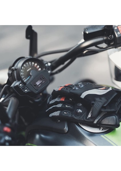 2 Adet Endüktif Saat Ölçer Benzinli Motor Çim Biçme Makinesi Motosiklet Motokros Kar Motoru Deniz (Siyah, Kırmızı) (Yurt Dışından)