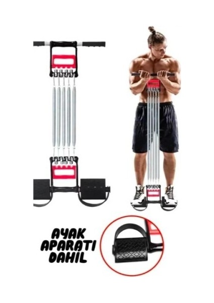 3'ü 1 Arada El Ayak Göğüs Fitness Yayı
