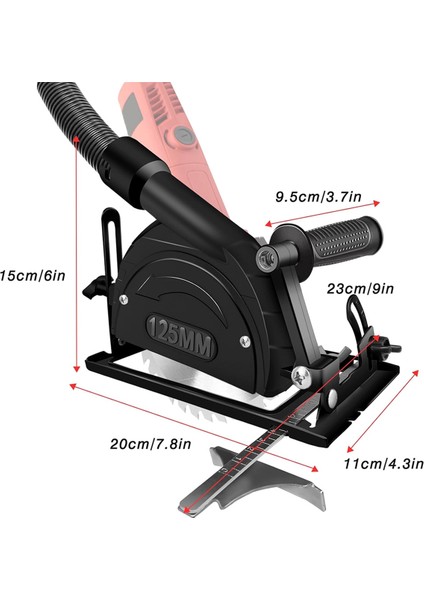 Açılı Taşlama Standı, Açılı Taşlama Tutucu, 100-125MM Açılı Freze Için Kapaklı 45° Ayarlanabilir Açı, Kesme Tezgahı (Yurt Dışından)