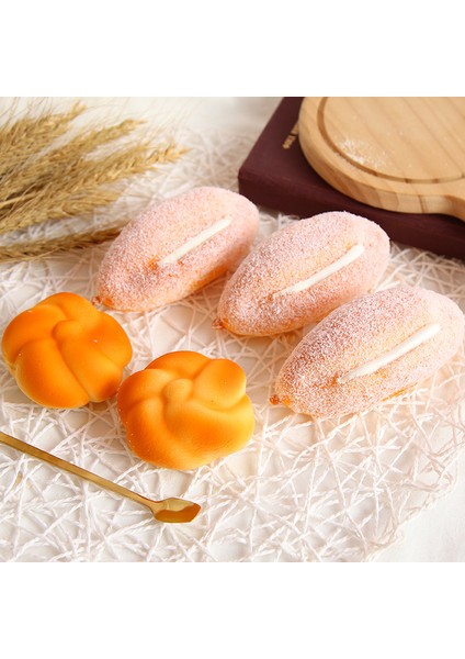No.18 Tarzı Yumuşak Gıda Yaratıcı Simülasyon Ekmek Tost Donut Yavaş Yükselen Sıkma Oyuncaklar Şaka Insanlar Masaüstü Süsleme (Yurt Dışından)