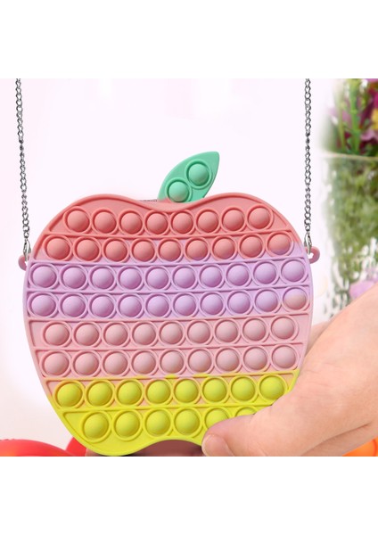 Kahve Tarzı Sevimli Çanta Fidget Oyuncaklar Oyuncak Gökkuşağı Itme Kabarcık Basit Düğmeli Oyuncak Çocuklar Duyusal Oyun Oyuncak Sırt Çantası (Yurt Dışından) modelleri