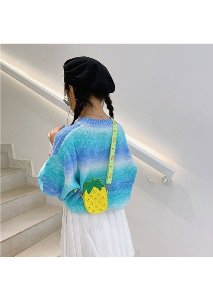 WJ49-1 Stili Yumruk Poplu Çocuk Popetli Gökkuşağı Unicorn Omuz Çantası Fidget Oyuncakları Popit Yastık Para Cüzdanı Fidget Oyuncaklar (Yurt Dışından)