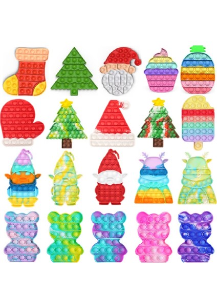 No.41 Tarzı Sekiz Gezegen Basit Dimple Pop Fidget Duyusal Oyuncak Anahtarlık Tahtası Anksiyete Oyuncak Çocuklar Için (Yurt Dışından)