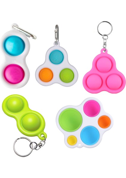 No.41 Tarzı Sekiz Gezegen Basit Dimple Pop Fidget Duyusal Oyuncak Anahtarlık Tahtası Anksiyete Oyuncak Çocuklar Için (Yurt Dışından)