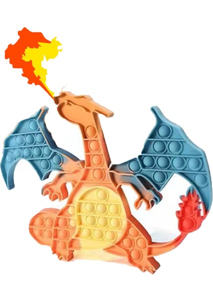 Bir Stil Pokemon Fidget Oyuncakları Gökkuzgun Pikachu Charmander Charizard Patlatma Itme Kabarcık Sıkıştırılabilir Silikon Topları Kızlar Için Yılbaşı Hediyeleri (Yurt Dışından)