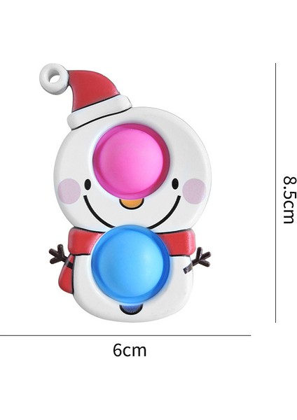 Bir Stil Çocuklar ve Yetişkinler Için Cadılar Bayramı Kıpırtı Oyuncakları Noel Ağacı Noel Baba Kar Tanesi Oyuncakları Süs Oyuncak Süsü Anahtarlık Itme Kabarcık (Yurt Dışından)