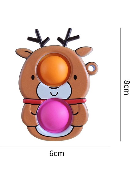 D Stili Çocuklar ve Yetişkinler Için Cadılar Bayramı Kıpırtı Oyuncakları Noel Ağacı Noel Baba Kar Tanesi Oyuncakları Süs Oyuncak Süsü Anahtarlık Itme Kabarcık (Yurt Dışından)