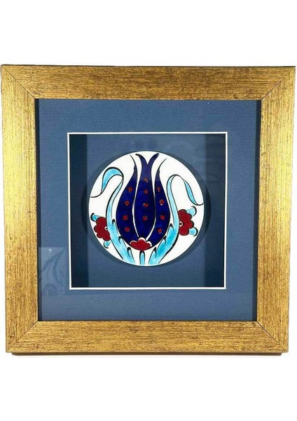 Belediye Başkanına Hediye Lale Motifli Iznik Çinili Plaket