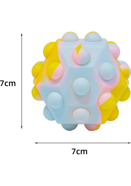 T1534 Stili Pop Topları Fidget Duyusal Oyuncaklar Paketi, Yetişkin Çocuklar Için Top Oyuncak Seti, Silikon Oyuncaklar (Yurt Dışından)