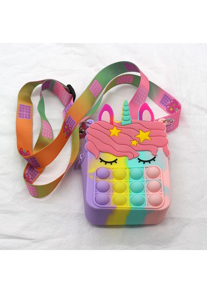 Stil-14 Stil Yıkanabilir Unicorn Omuz Çantası Popet Oyuncakları ve Push Fidget Oyuncakları - Hediye Için Oyuncaklar (Yurt Dışından) fırsatları