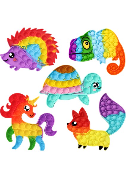 No.2 Tarzı Çocuklar Için Pop Kawaii Fidget Oyuncaklar - Basma Kabarcık Paketi - Basit Dimple Dinozor Unicorn Hediye (Yurt Dışından)