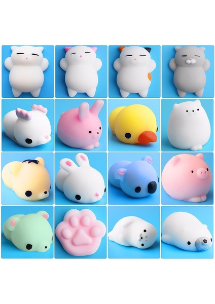 1 Adet Rastgele Stil Sevimli Hayvan Topu Abrek Sticky Şekilli Yavaş Yükselen Çocuk Oyuncak Mochi Squishy Oyuncak (Yurt Dışından)