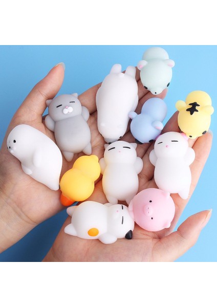 1 Adet Rastgele Stil Sevimli Hayvan Topu Abrek Sticky Şekilli Yavaş Yükselen Çocuk Oyuncak Mochi Squishy Oyuncak (Yurt Dışından)