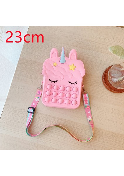 LK-283-4-R Stili Yeni Gelen Silikon Kalem Kutusu Pop It Bozuk Para Cüzdanı Kawaii Basit Cırcır Kırtasiye Çantası Duyusal Bozuk Para Cüzdanı Pop It Dikkat Oyuncağı (Yurt Dışından)