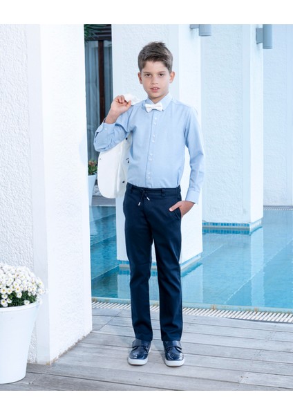 Erkek Çocuk Takım Elbise 4'lü Spor Takım Ceket-Pantolon-Gömlek-Papyon 3-14 Yaş fiyatları