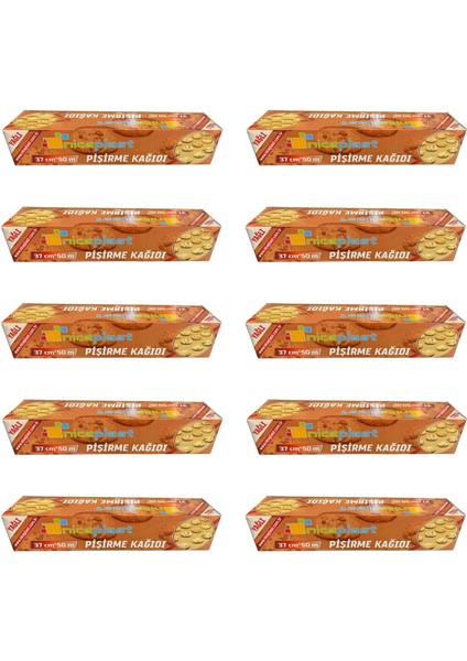 Kesimsiz Yağlı Fırın Pişirme Kağıdı - 37 cm. x 50 Metre - 10 Paket