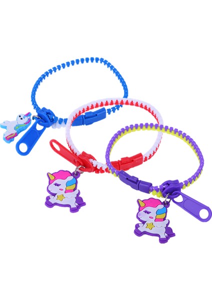 5pc Rastgele Renk Stili Pcs Unicorn Kolye Fermuar Bilezik Oyuncak Çocuklar Çocuklar Adhd El Duyusal Oyuncaklar Odak Fidget Oyuncaklar Hediye - Amaç: (Yurt Dışından) fiyatları