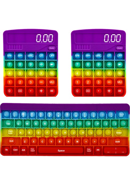 Klavye C Stili Mektuplar Kelimeler - Popit Basınç Giderme Oyunu Çocuklar Çocukları Fidget Oyuncakları (Yurt Dışından)