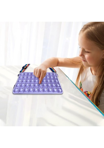 Kısa Mesaj Yeni Fidget Oyuncaklar Popet Duyusal Silikon Itme Balonu Dikdörtgen - Saklama Çantası Çocuklar Itme Popper Omuz Çantası Brinquedos (Yurt Dışından) fırsatları
