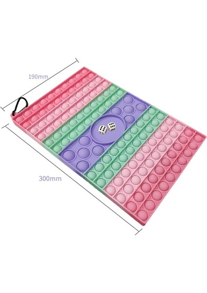 Renk 19 30X19CM Stili Büyük Fidget Oyun Tahtası Itme Basın Kabarcık Fidget Duyusal Oyuncak Oyuncak Etkileşimli Parti Oyunu Duyusal Oyuncak (Yurt Dışından)