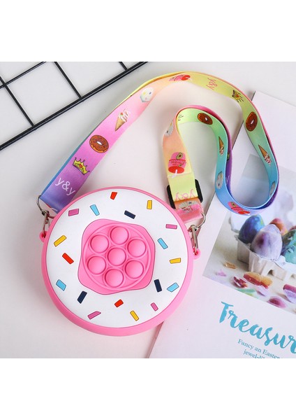 No.98 Stili Pop It Fidget Oyuncakları Silikon Itme Kabarcık Çantası Duyusal Yetişkinler Çocuklar El Çantası Madeni Para Cüzdanı Hediye (Yurt Dışından)