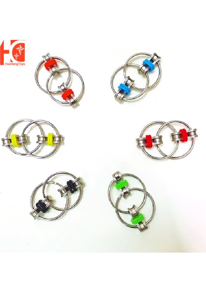 Yeşil Stil Parmakla Kullanılan Fidget Oyuncağı Anahtarlık ile Metal Matkap Rulmanlı Üç Farklı Dönen El Oyuncağı - ve Için Özellikli (Yurt Dışından) fiyatları