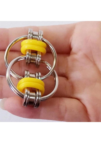 Yeşil Stil Parmakla Kullanılan Fidget Oyuncağı Anahtarlık ile Metal Matkap Rulmanlı Üç Farklı Dönen El Oyuncağı - ve Için Özellikli (Yurt Dışından) fırsatları