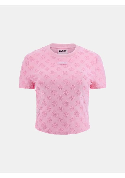 Kadın Peony Jakarlı Triko Bluz
