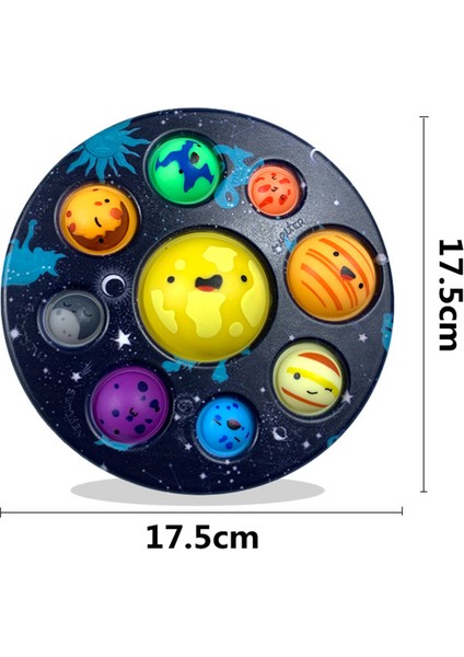 No.7 Tarzı Sekiz Gezegen Çocuklar Fidge Oyuncak Anahtarlık Erken Eğitici Duyusal Oyuncak Balon Seti Anksiyete Fidget Oyuncak Çocuklar Için (Yurt Dışından)