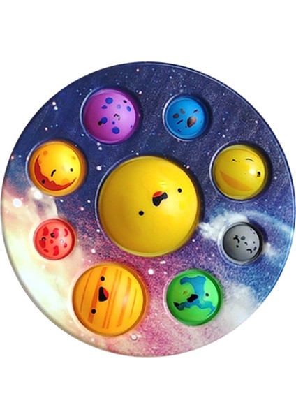 No.7 Tarzı Sekiz Gezegen Çocuklar Fidge Oyuncak Anahtarlık Erken Eğitici Duyusal Oyuncak Balon Seti Anksiyete Fidget Oyuncak Çocuklar Için (Yurt Dışından)
