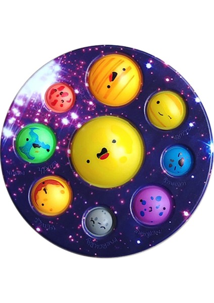 No.7 Tarzı Sekiz Gezegen Çocuklar Fidge Oyuncak Anahtarlık Erken Eğitici Duyusal Oyuncak Balon Seti Anksiyete Fidget Oyuncak Çocuklar Için (Yurt Dışından)