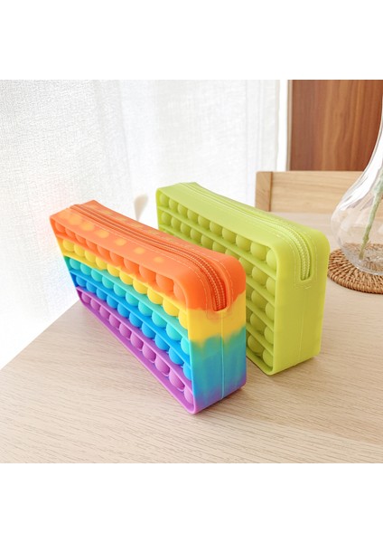 Ilmek Stili D Stili 20 cm Kalem Kutusu Popet Silikon Itme Kabarcık Oyuncak Duyusal Oyuncaklar Öğrenme Kırtasiye Kalem Çantası Anti- Oyuncaklar (Yurt Dışından) fırsatları