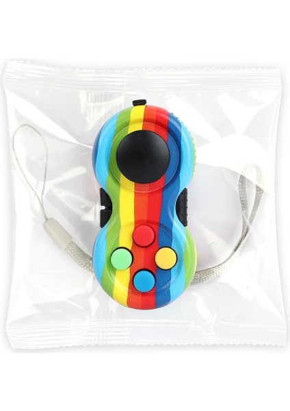 No.5 Tarzı Renkli Masaüstü Flip Parmak Fidget Pedleri Duyusal Oyuncak Basınç Giderici Anti- Kavrama Silikon Düğme Parmak Oyuncağı (Yurt Dışından)