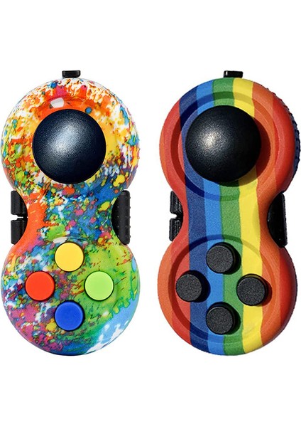 No.5 Tarzı Renkli Masaüstü Flip Parmak Fidget Pedleri Duyusal Oyuncak Basınç Giderici Anti- Kavrama Silikon Düğme Parmak Oyuncağı (Yurt Dışından) modelleri