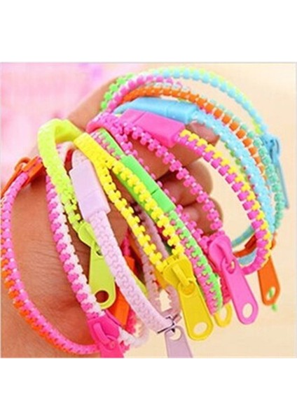 Zipper Bileklik Fidget Oyuncak Seti El Oyunları Çocuklar Için Renkli Adhd Duyusal Oyuncaklar Parti Malzemeleri (Yurt Dışından)