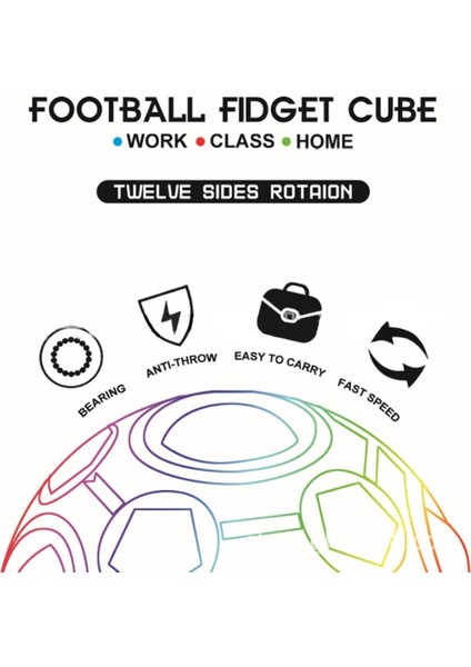 Yeşil Stil Mini Jiroskop Futbol Oyuncaklı D5QA (Yurt Dışından)