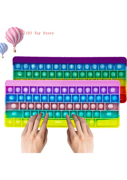 Turuncu Tarzı Patlatmalı Fidget Oyuncaklar Topu Yumuşak Silikon Hesap Makinesi Tuş Takımı 26 Harf Basit Dimple Çocuklar Çocuklar Için Fidget Oyuncakları (Yurt Dışından)